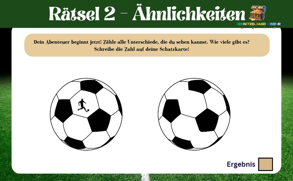 Fußball-Schnitzeljagd