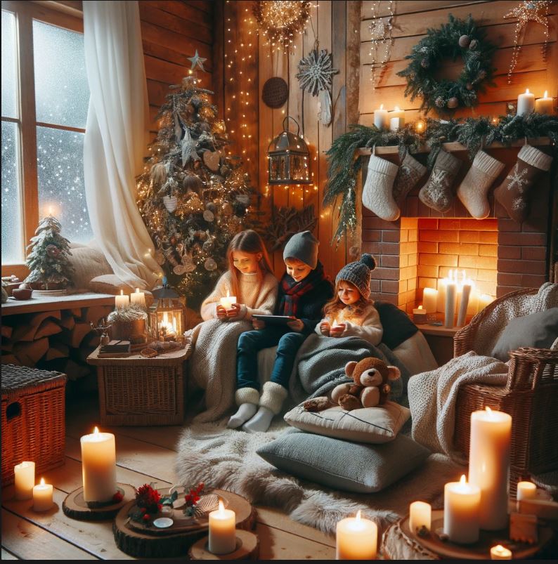 Kindergeburtstag- im -Winter