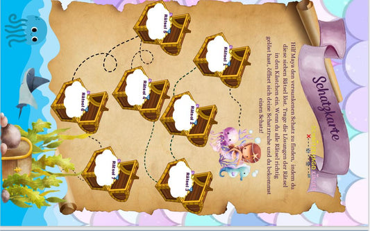 MEERJUNGFRAU-SCHATZSUCHE-KINDER