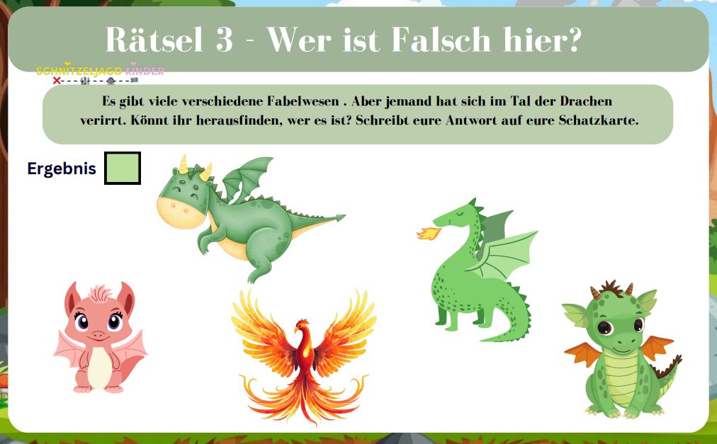 Drachen-schatzsuche