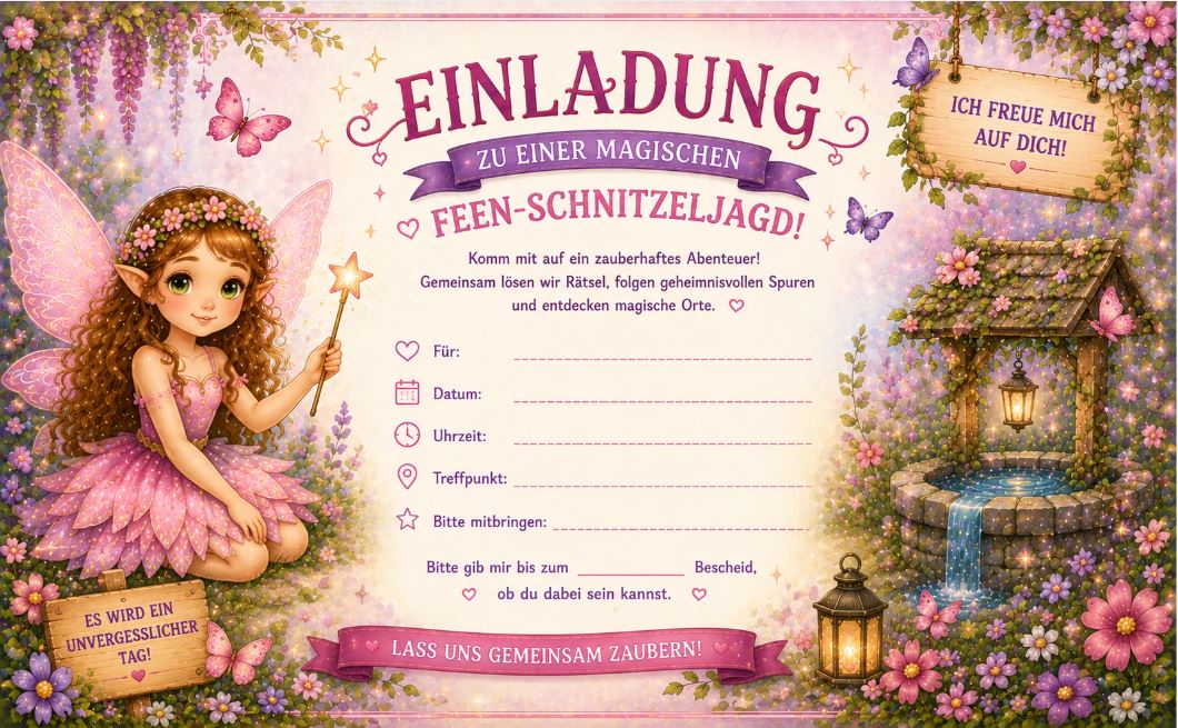 Feen-Schnitzeljagd -für -Kinder