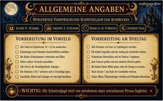 Vampirschloss-Schatzsuche-Abenteuer als PDF