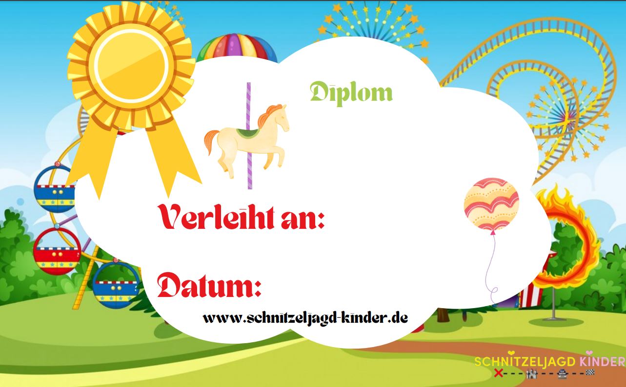 Zirkus-Schnitzeljagd für 6-Jährige