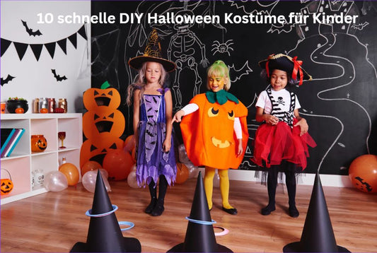 Einfache DIY Halloween Kostüme für Kinder – schnell & günstig