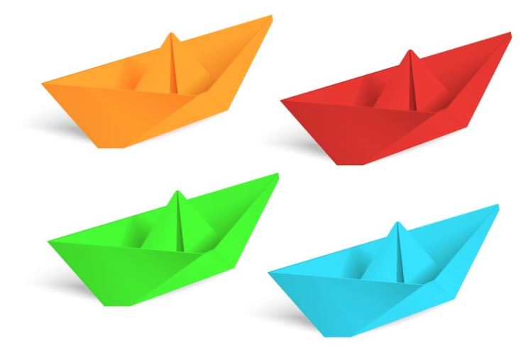 Schiff -mit -Papier- falten