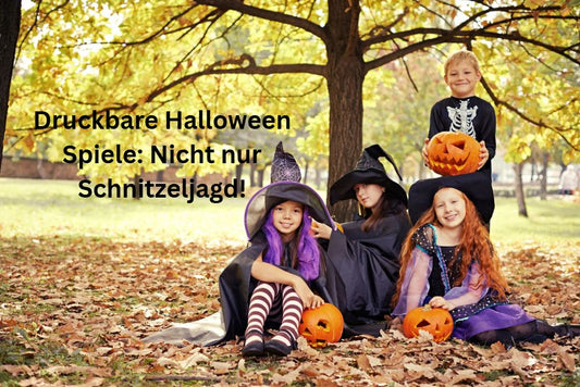 Druckbare Halloween Spiele für Kinder: Von Rätseln bis Bingo