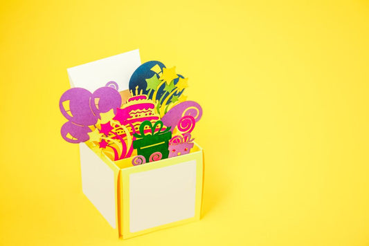Bunte -Pop-up-Karten