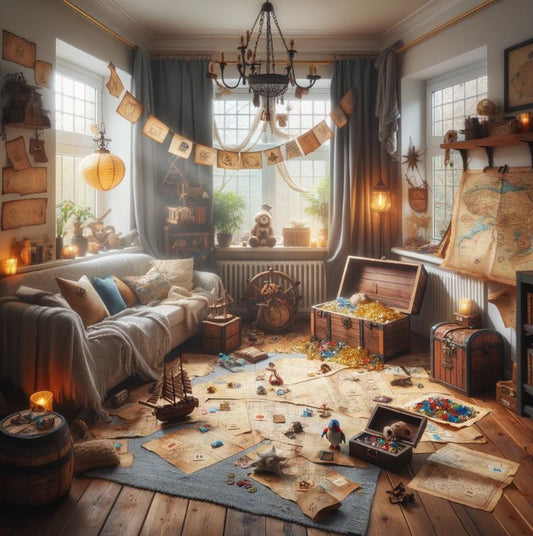 Veranstalten- Sie -zu -Hause- ein -Schatzsuchspiel!