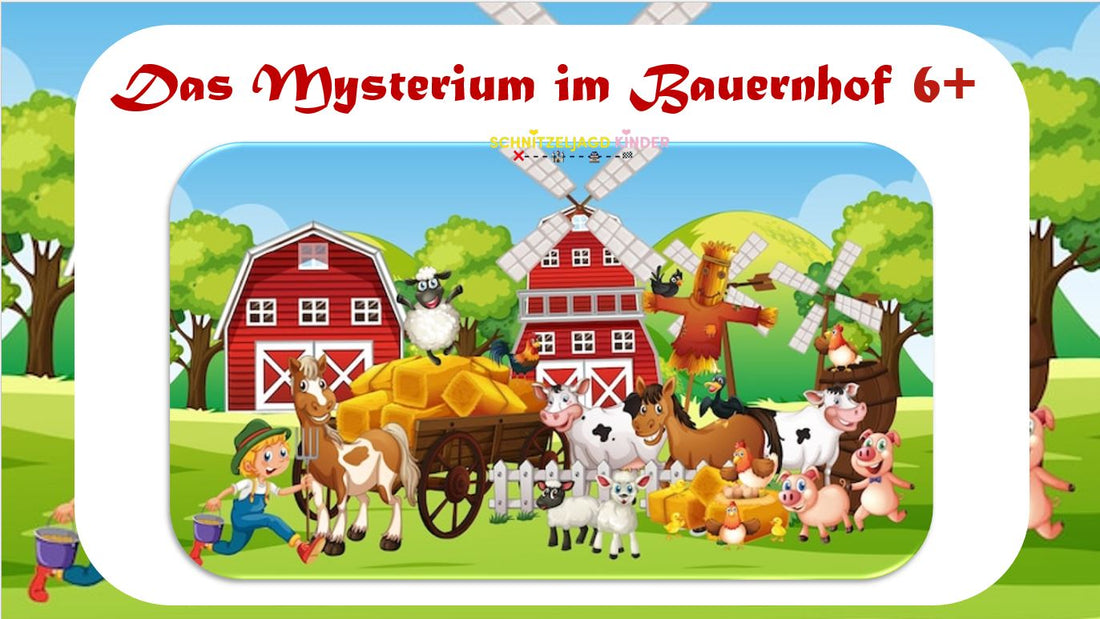 Bauernhof Schnitzeljagd PDF zum Ausdrucken: Die ultimative Geburtstags-Schatzsuche für Kinder zwischen 4 und 12 Jahren 🐄🎉