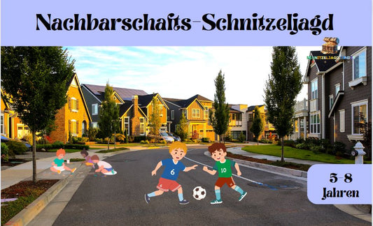 Nachbarschafts -Party- Nachbarschafts- Schnitzeljagd- Für- Kinder