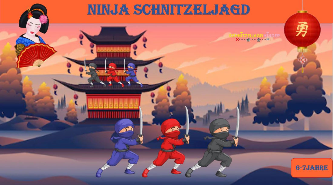 Ninja-Rätsel- für -Kinder