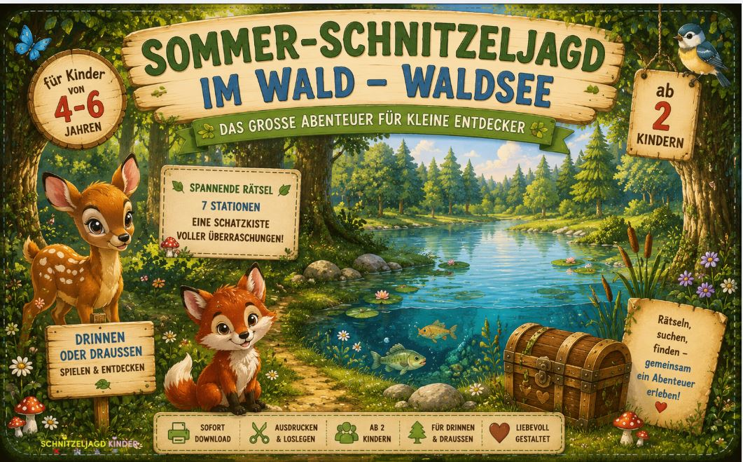 Nachhaltige Sommer-Schnitzeljagd am Waldsee