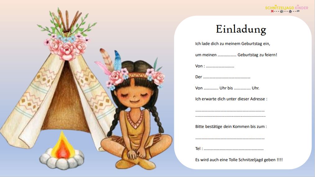 indianer-schnitzeljagd