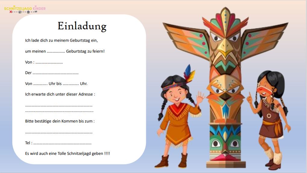 indianer-schnitzeljagd