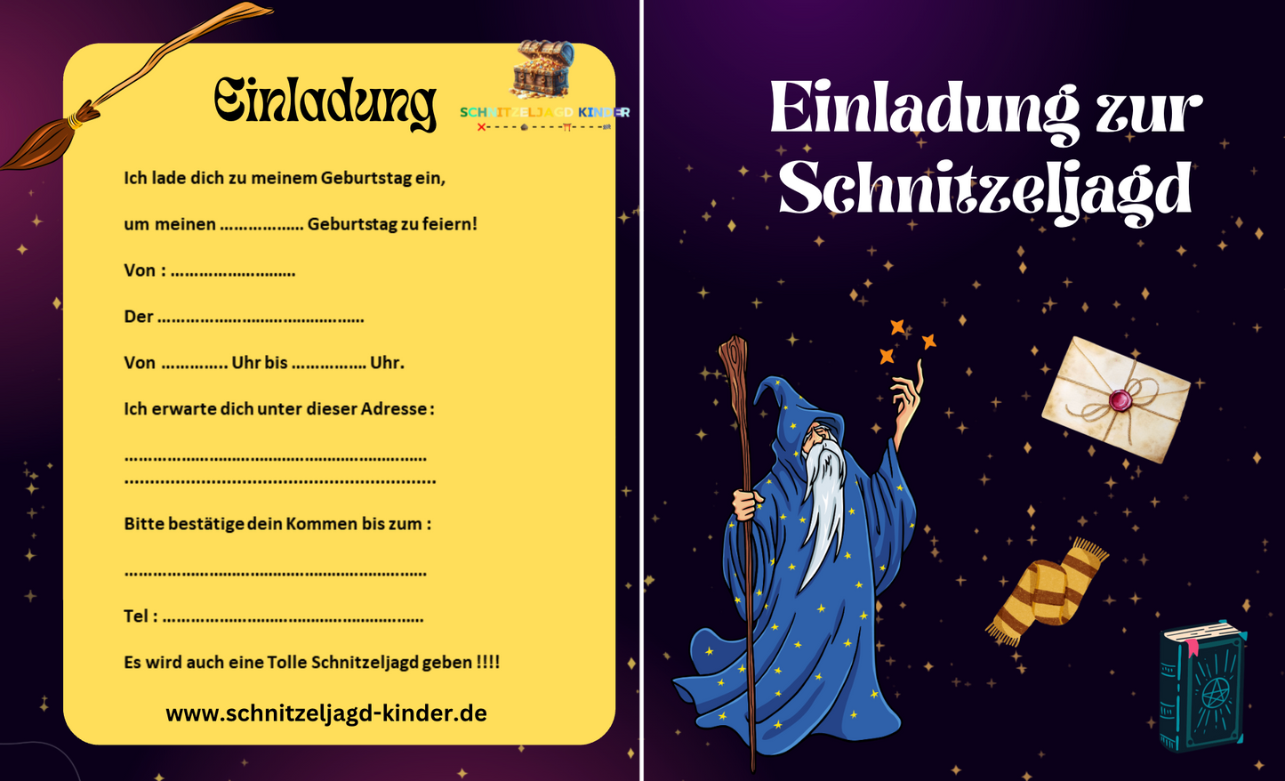 Magische Zeitreise-Mission – Harry Potter inspirierte Schnitzeljagd für 10-Jährige | Druckfertige PDF-Aufgaben