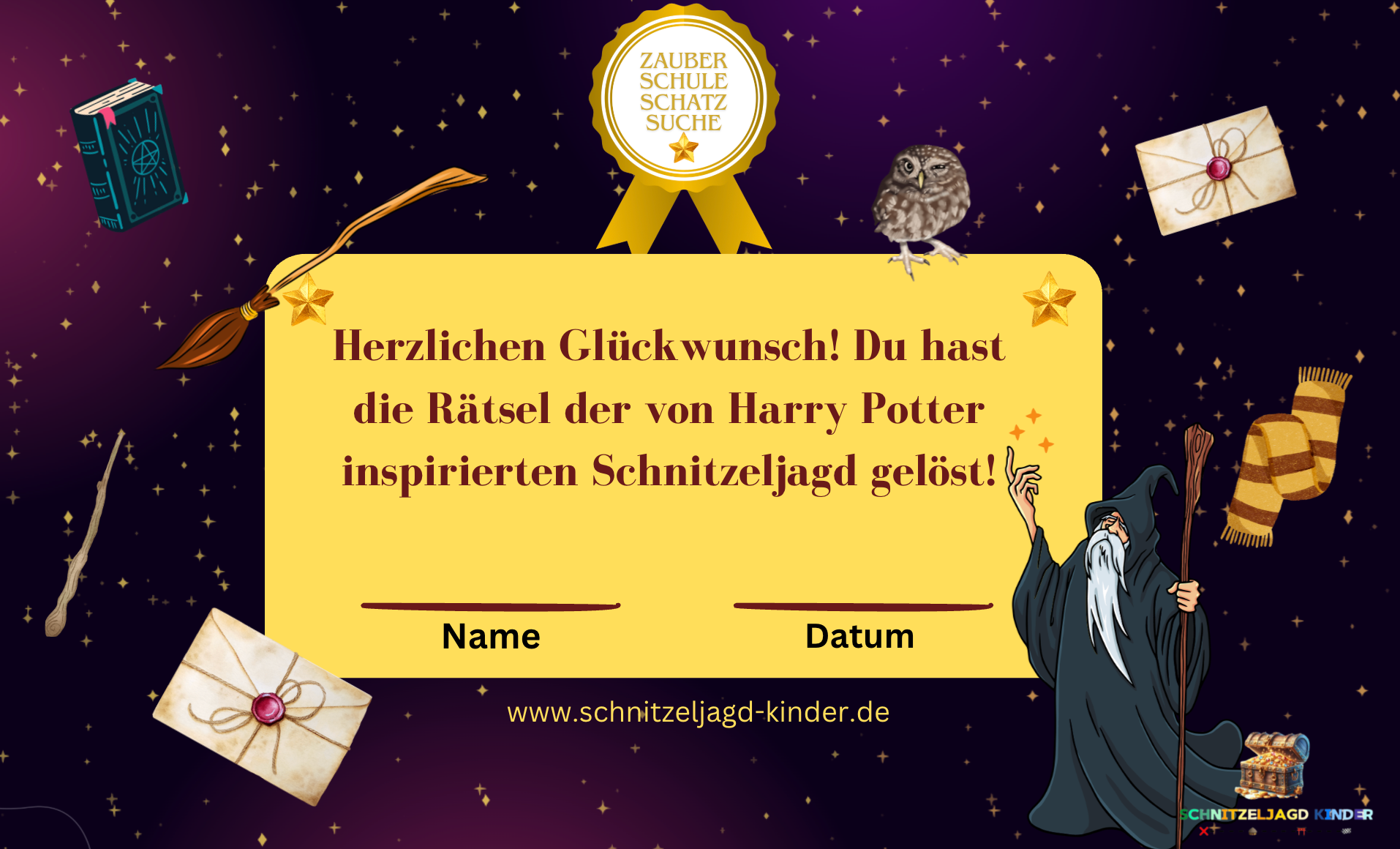 Magische Zeitreise-Mission – Harry Potter inspirierte Schnitzeljagd für 10-Jährige | Druckfertige PDF-Aufgaben