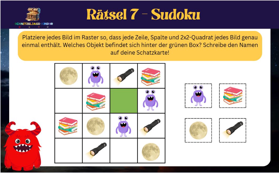 Schnitzeljagd im Dunkeln