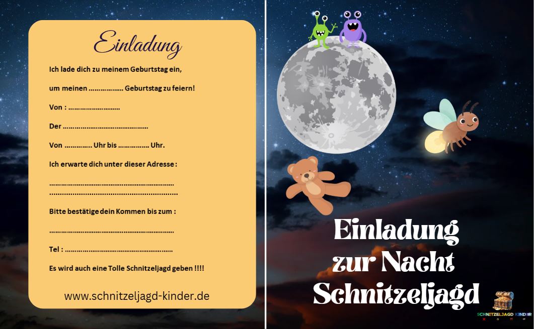 Schnitzeljagd im Dunkeln