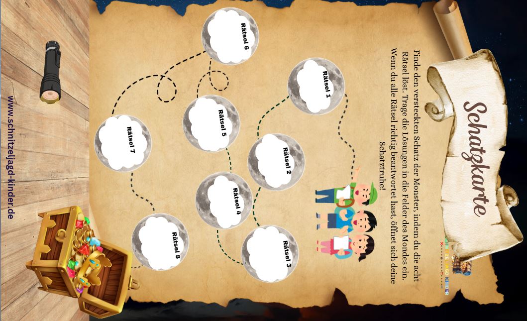 Schnitzeljagd im Dunkeln