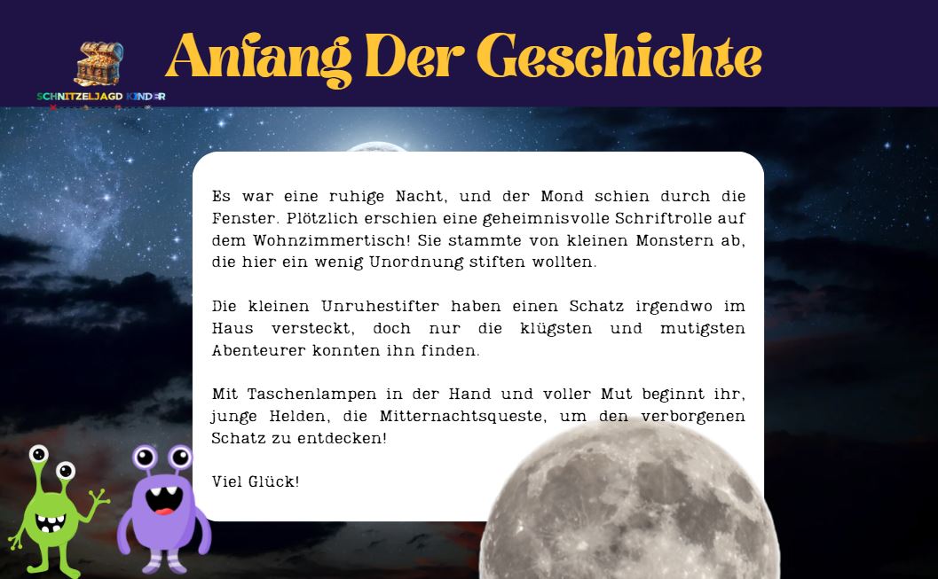 Schnitzeljagd im Dunkeln