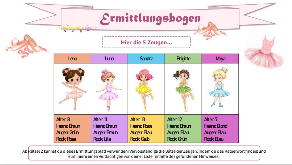 Ballerina-Schatzsuche