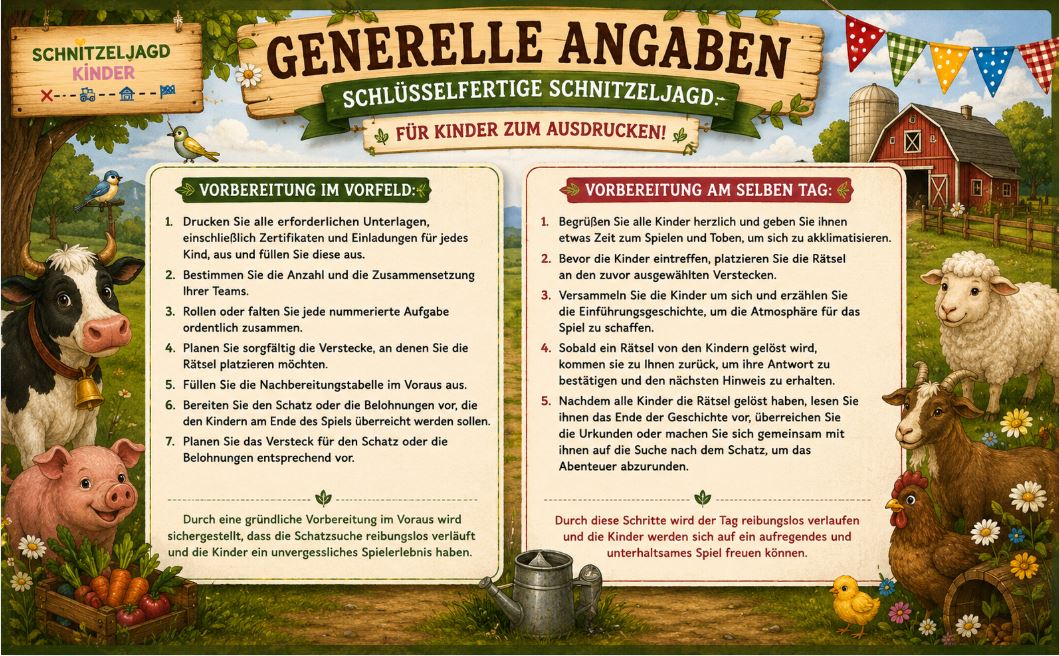 Bauernhof -Schnitzeljagd- für- Kinder