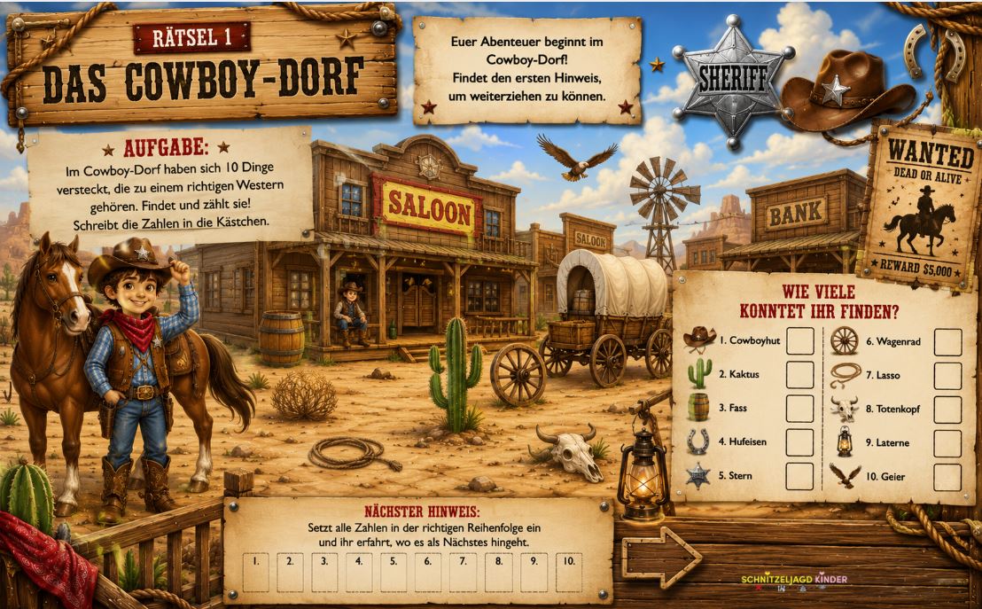 cowboy-schatzsuche