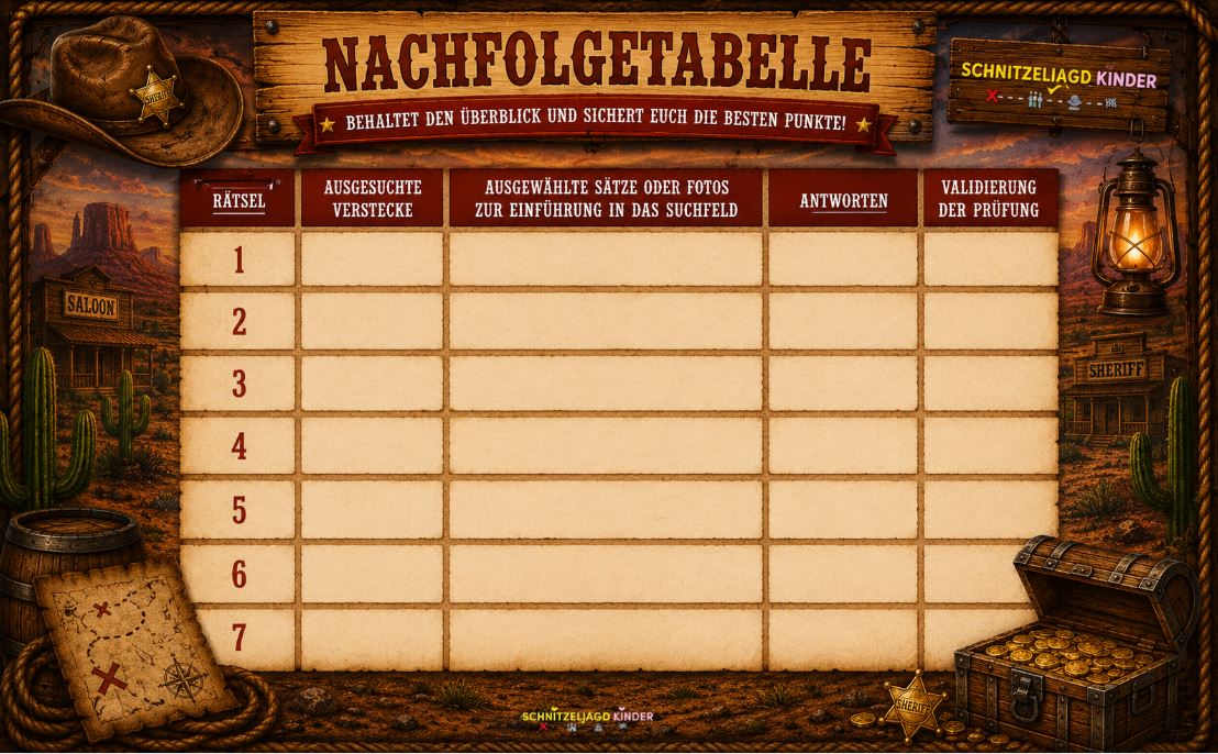 cowboy-schatzsuche