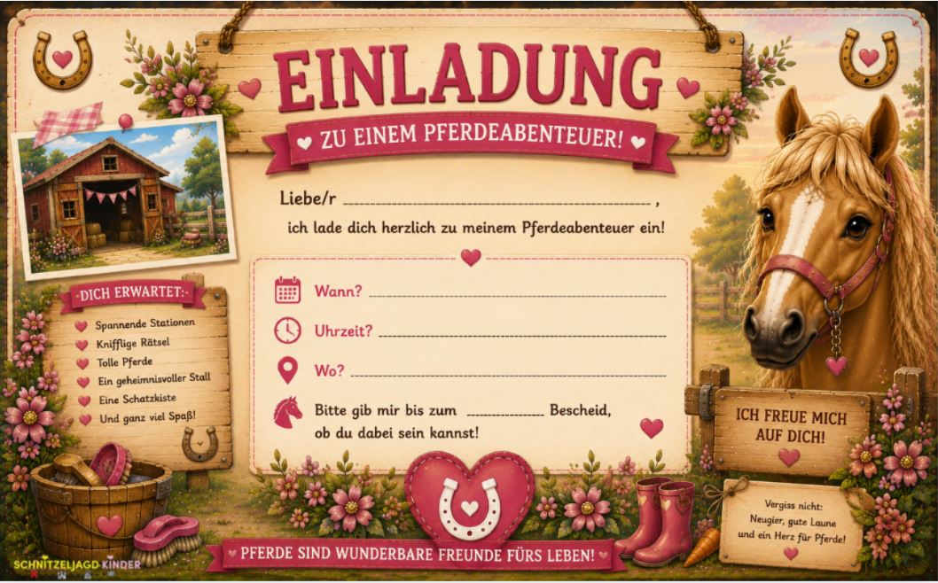pferde-schnitzeljagd-kinder
