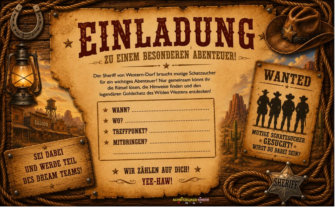 cowboy-schatzsuche