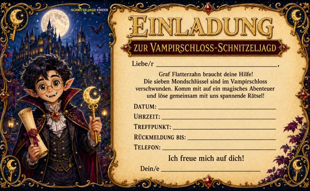 Vampirschloss-Schatzsuche-Abenteuer als PDF