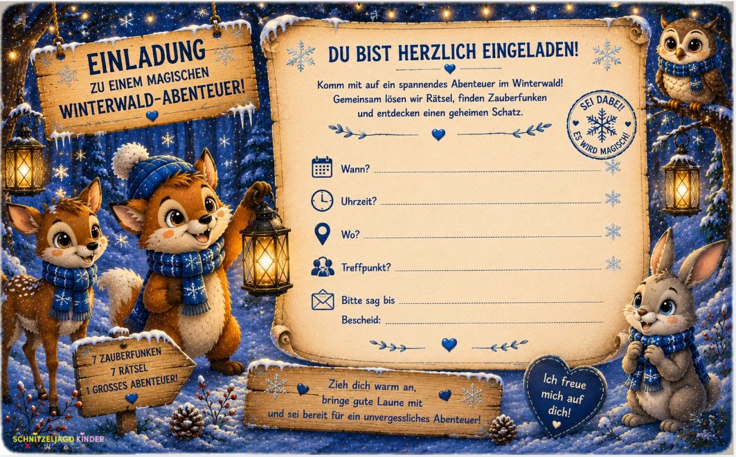Winter -Schatzsuche- für- Kinder