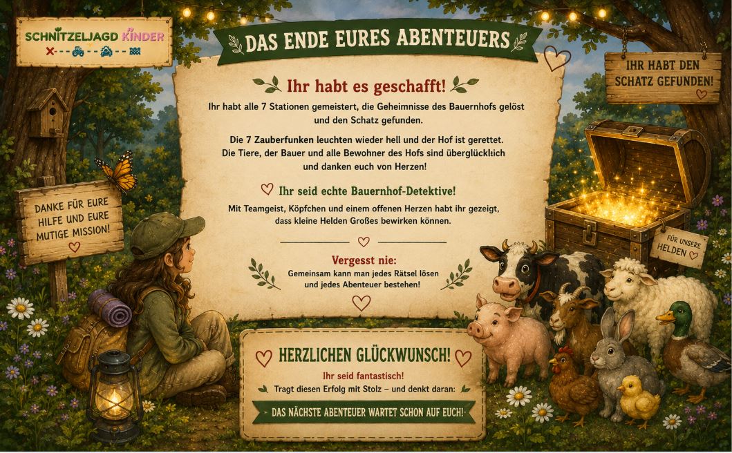 Bauernhof -Schnitzeljagd- für- Kinder
