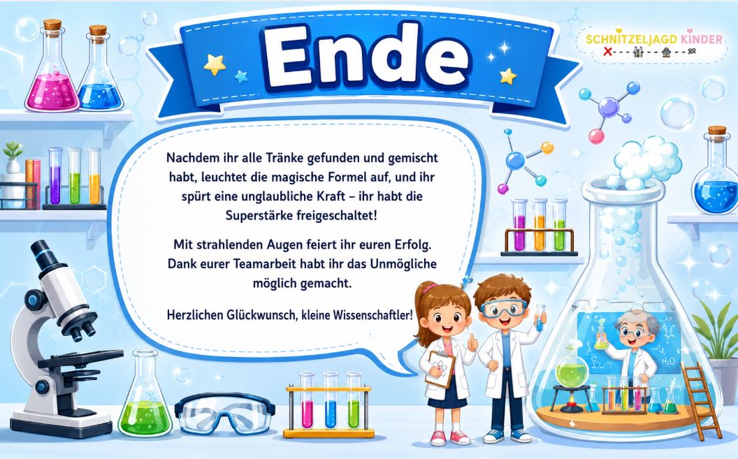 Labor-Schnitzeljagd zum Ausdrucken – Forscher-Schatzsuche für Kinder ab 6 Jahren | PDF