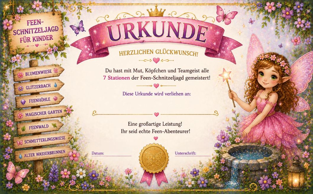 Feen-Schnitzeljagd -für -Kinder
