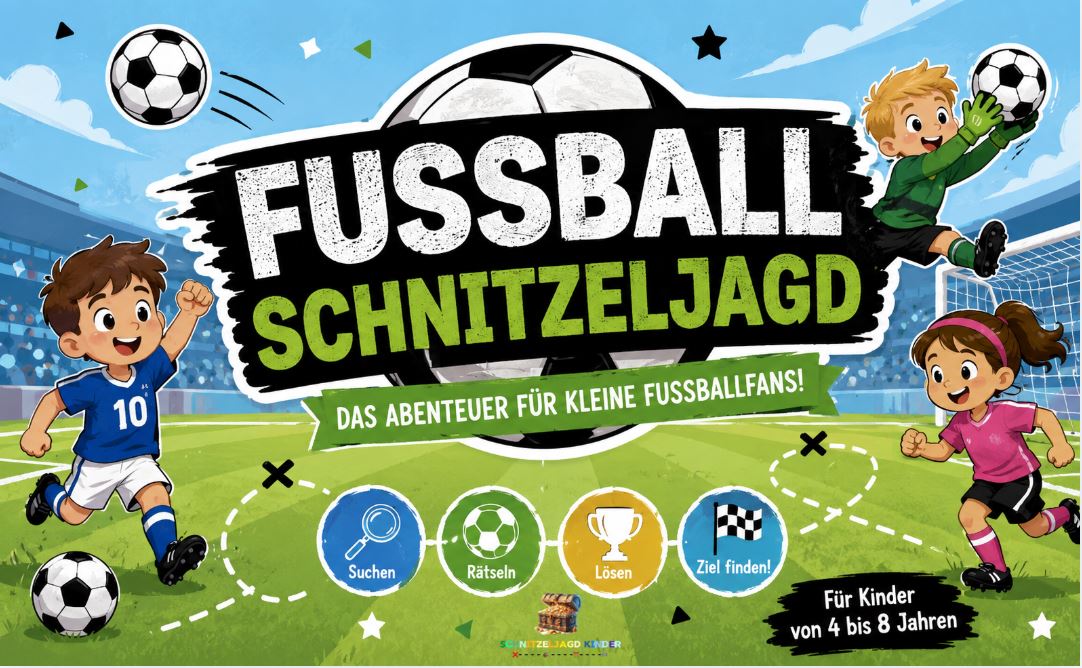 Fußball Schnitzeljagd für Kinder