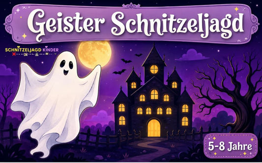 Geister-Schatzsuche „Villa Stern" zum Ausdrucken – Schnitzeljagd Kinder 4-8 Jahre | PDF
