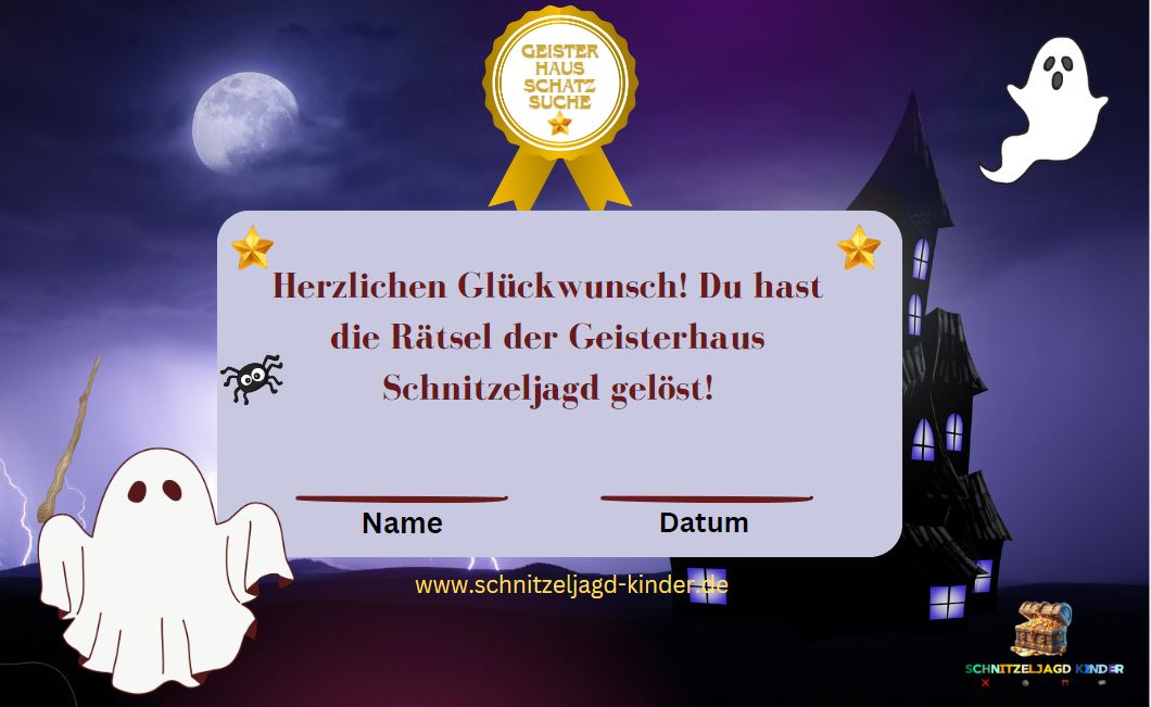 geisterhaus schnitzeljagd