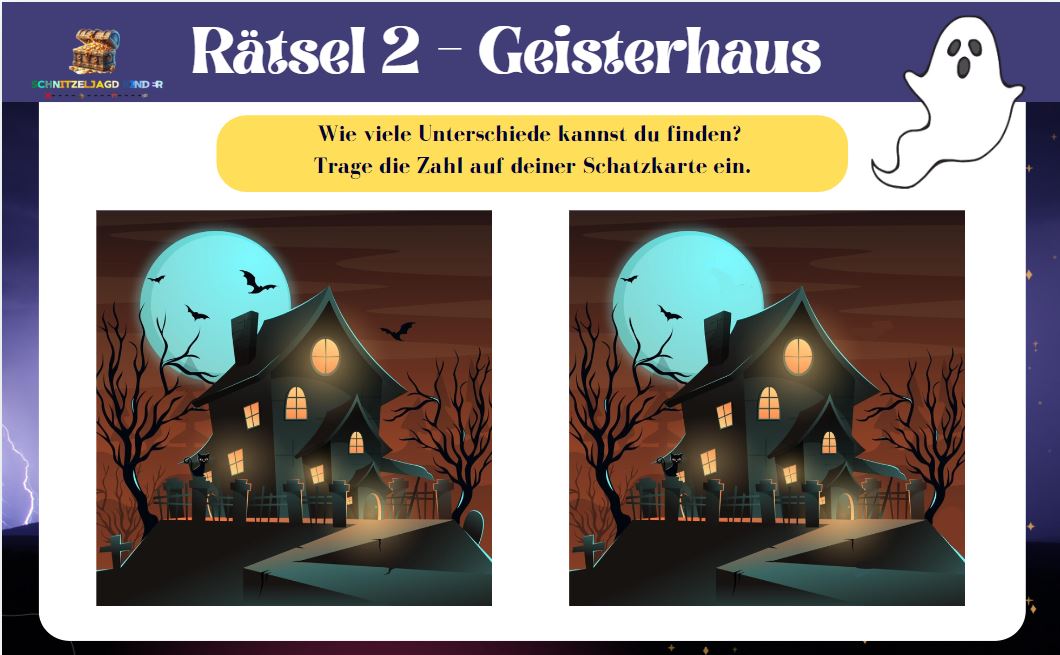 geisterhaus schnitzeljagd