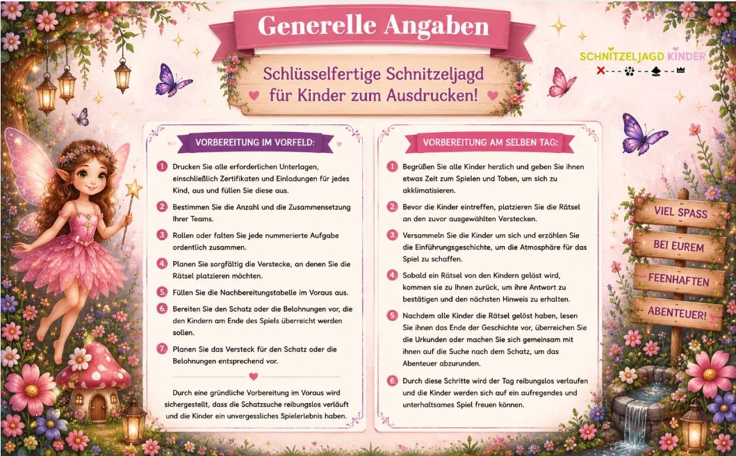 Feen-Schnitzeljagd -für -Kinder
