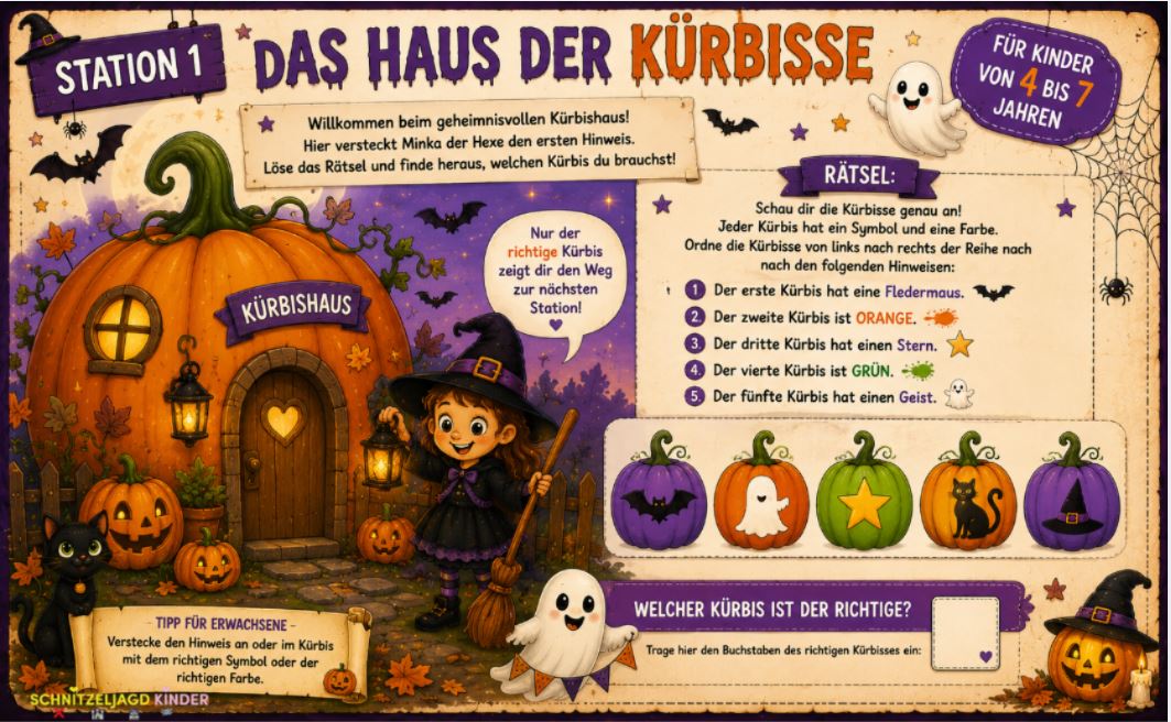 HALLOWEEN-SCHNITZELJAGD