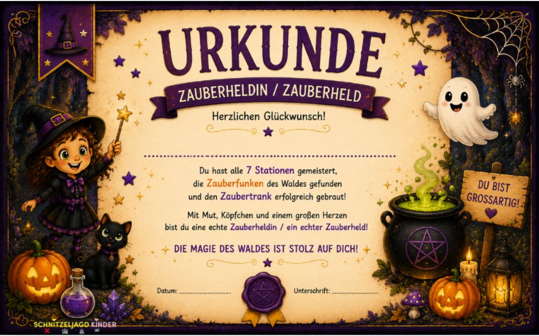HALLOWEEN-SCHNITZELJAGD