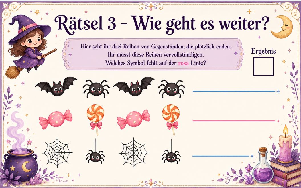 Hexen-Schatzsuche zum Ausdrucken Digitale Schnitzeljagd als PDF