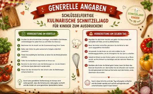 Kulinarische -Schnitzeljagd- für -Kinder