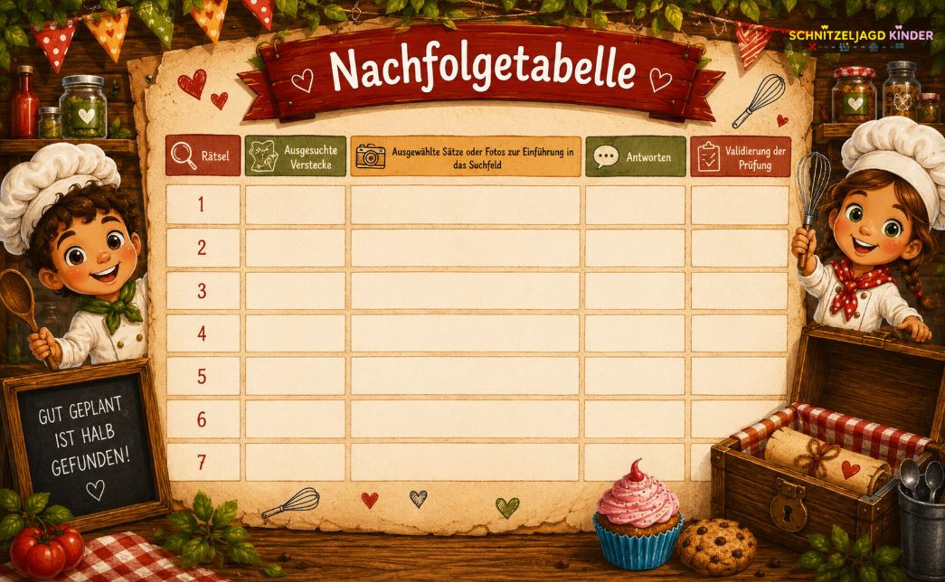 Kulinarische -Schnitzeljagd- für -Kinder
