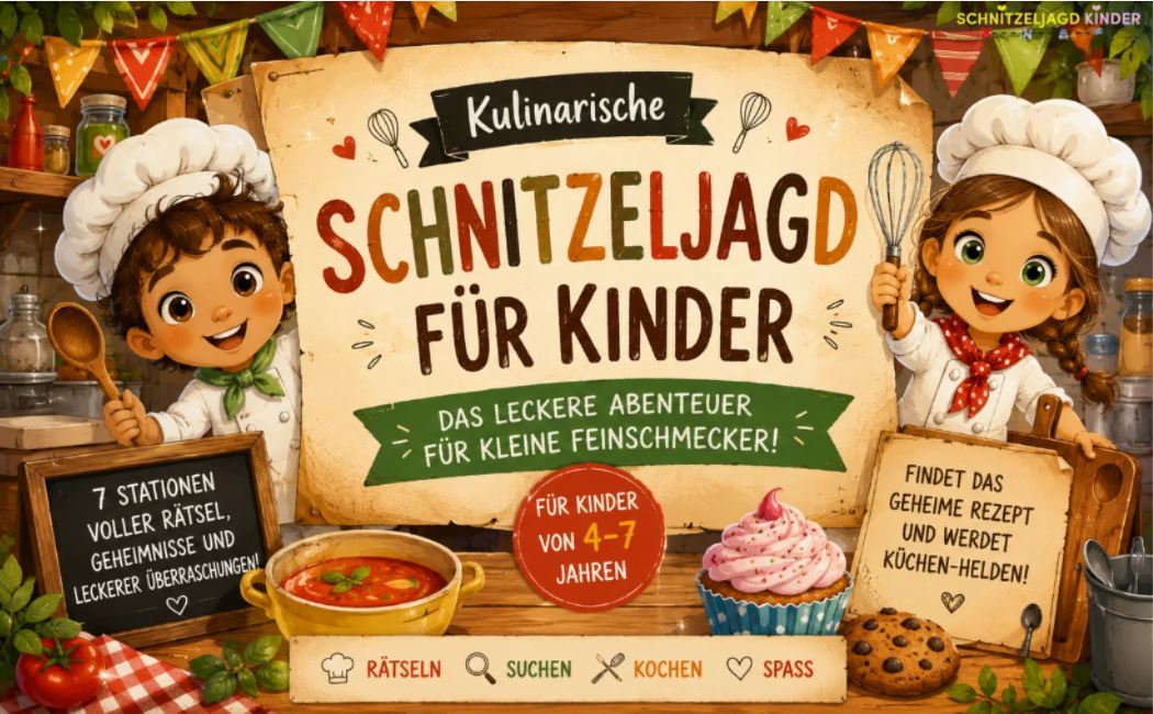 Kulinarische -Schnitzeljagd- für -Kinder