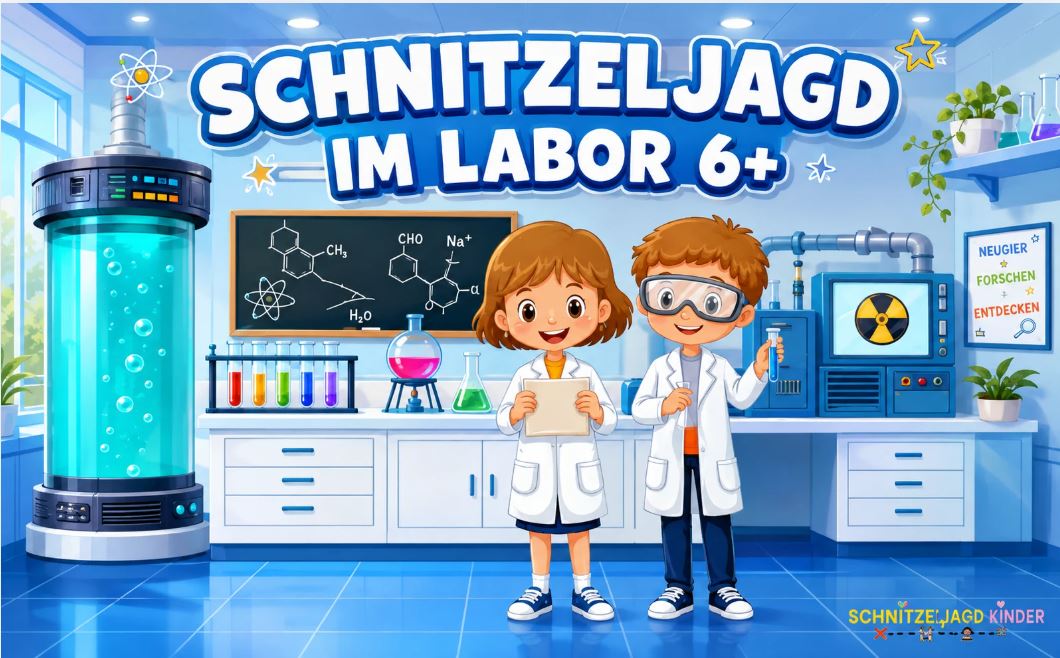 Labor-Schnitzeljagd zum Ausdrucken – Forscher-Schatzsuche für Kinder ab 6 Jahren | PDF