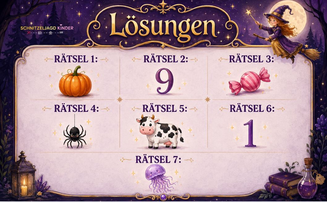 Hexen-Schatzsuche zum Ausdrucken Digitale Schnitzeljagd als PDF