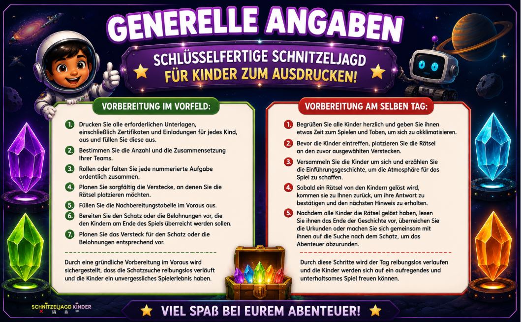 Weltraum -Mission – Die -ultimative Schnitzeljagd- für -kleine -Astronauten