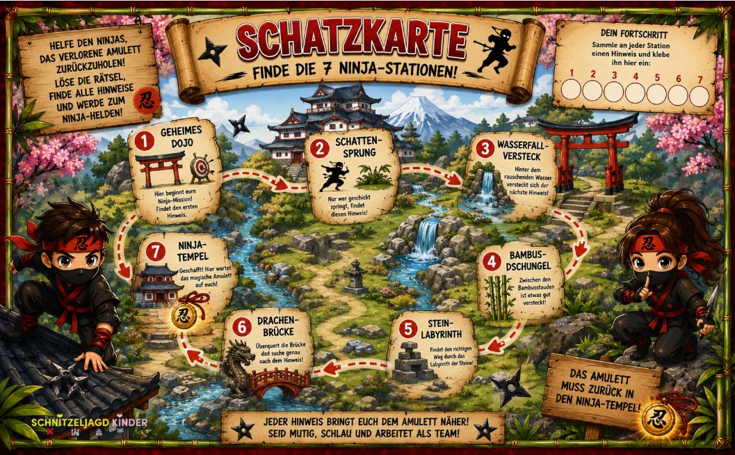 ninja-schatzsuche